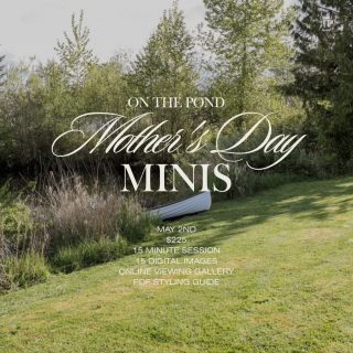 Okay bestieeeee, are you READY for this?! 🌸💖✨
Mother’s Day Minis are about to be the sweetest, dreamiest, most main-character-mom moment everrrr.

This year we’re taking it ON. THE. WATER. 🥹🚣‍♀️ Imagine you + your babies in the cutest little boat on the pond, surrounded by the prettiest light florals, glowing in that soft, magical light. It’s giving whimsical. It’s giving feminine. It’s giving “these are the photos we’ll treasure forever.”

These sessions are all about celebrating you and the way your babies look at you. The snuggles, the giggles, the love that makes your heart feel like it might burst. Whether you’ve got tiny babies, wild toddlers, or big kids who somehow still fit perfectly in your arms… they will always be your baby. And we are documenting that. 🥹♥️

💐 The Details:
• May 2nd
• 15-minute session (short, sweet, and magic-packed)
• $225
• 15 digital images

You’re walking away with the most meaningful Mother’s Day keepsakes for you AND for them one day 🥹
I cannot waaaait to hype you up and capture this season of motherhood for you. 🌸💕

#tacomaphotographer #mothersdayminis #puyallupfamilyphotographer